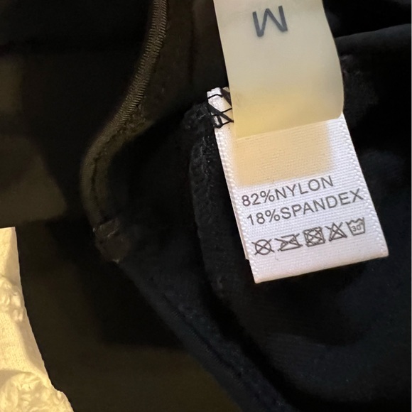 Tempt Me Two Piece High Waisted Black White Bikini Size Medium - Picture 7 of 10